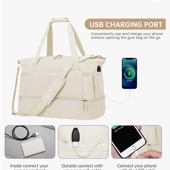 Travel bag from Amazon, never worn. Only selling the big bag. Very Spacious. - Picture 2 of 4